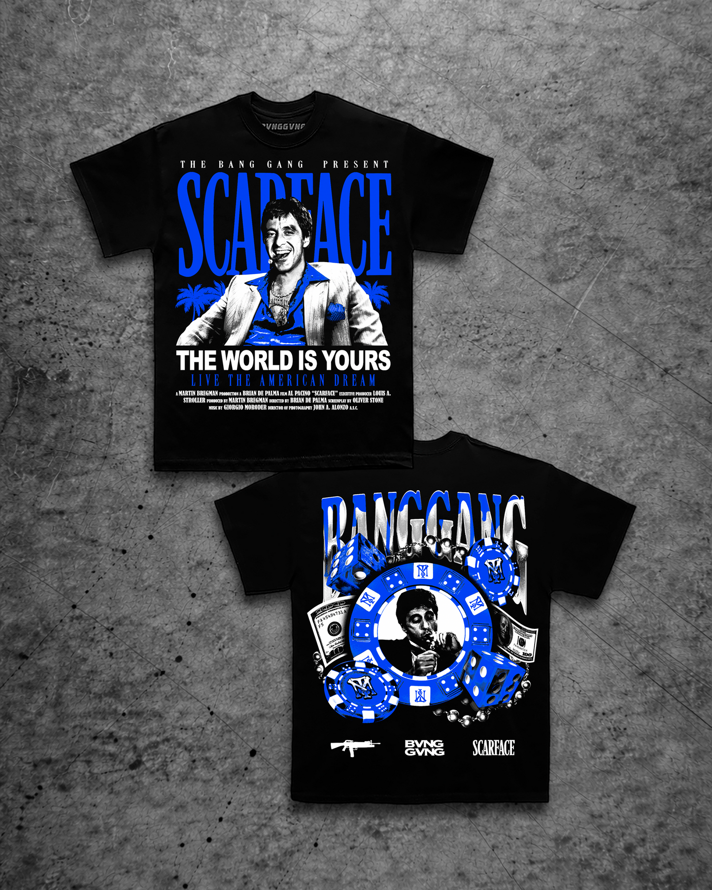 Polera Scarface Blue V3