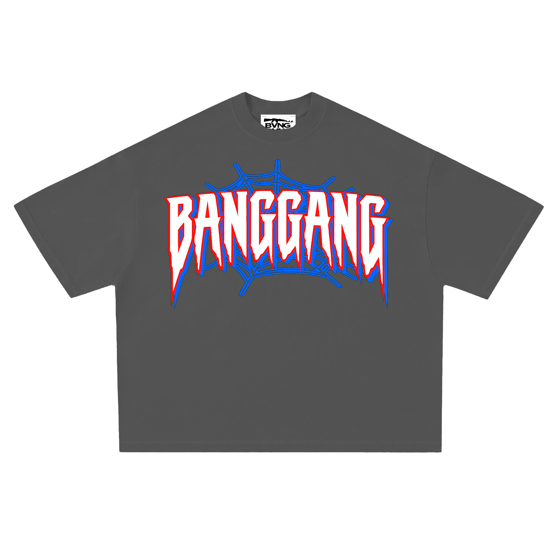 Polera Boxy Spider OG Heavyweight  Grey