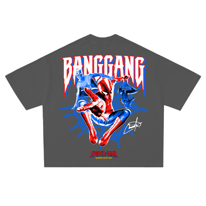 Polera Boxy Spider OG Heavyweight  Grey