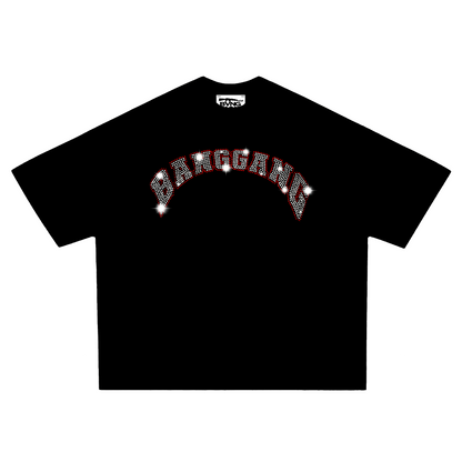 Polera Crystals Logo Heavyweight Black