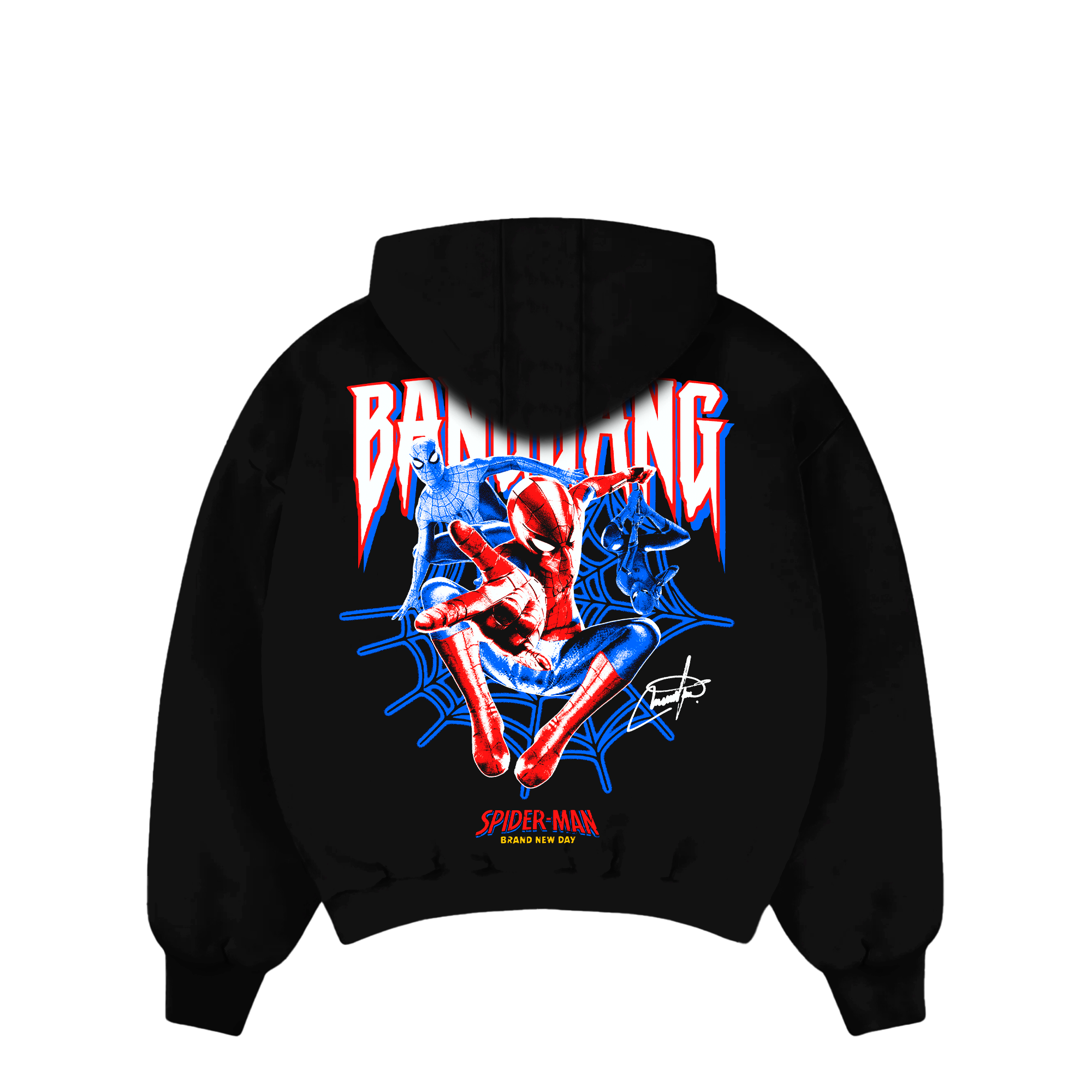Poleron Spiderman OG Black