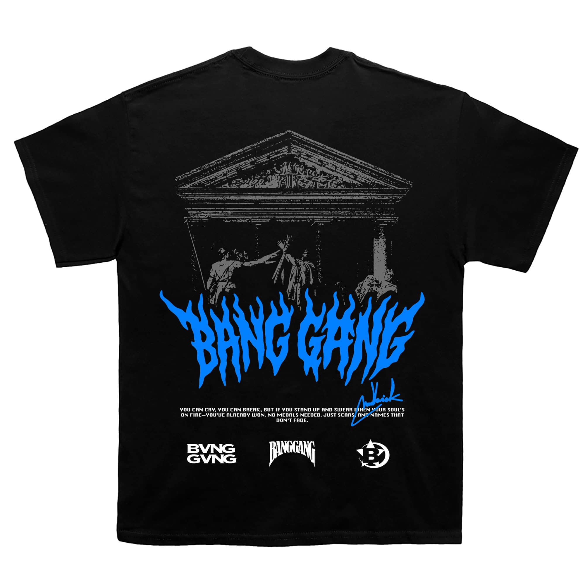 Polera Bloodline Blue Black - BANG GANG