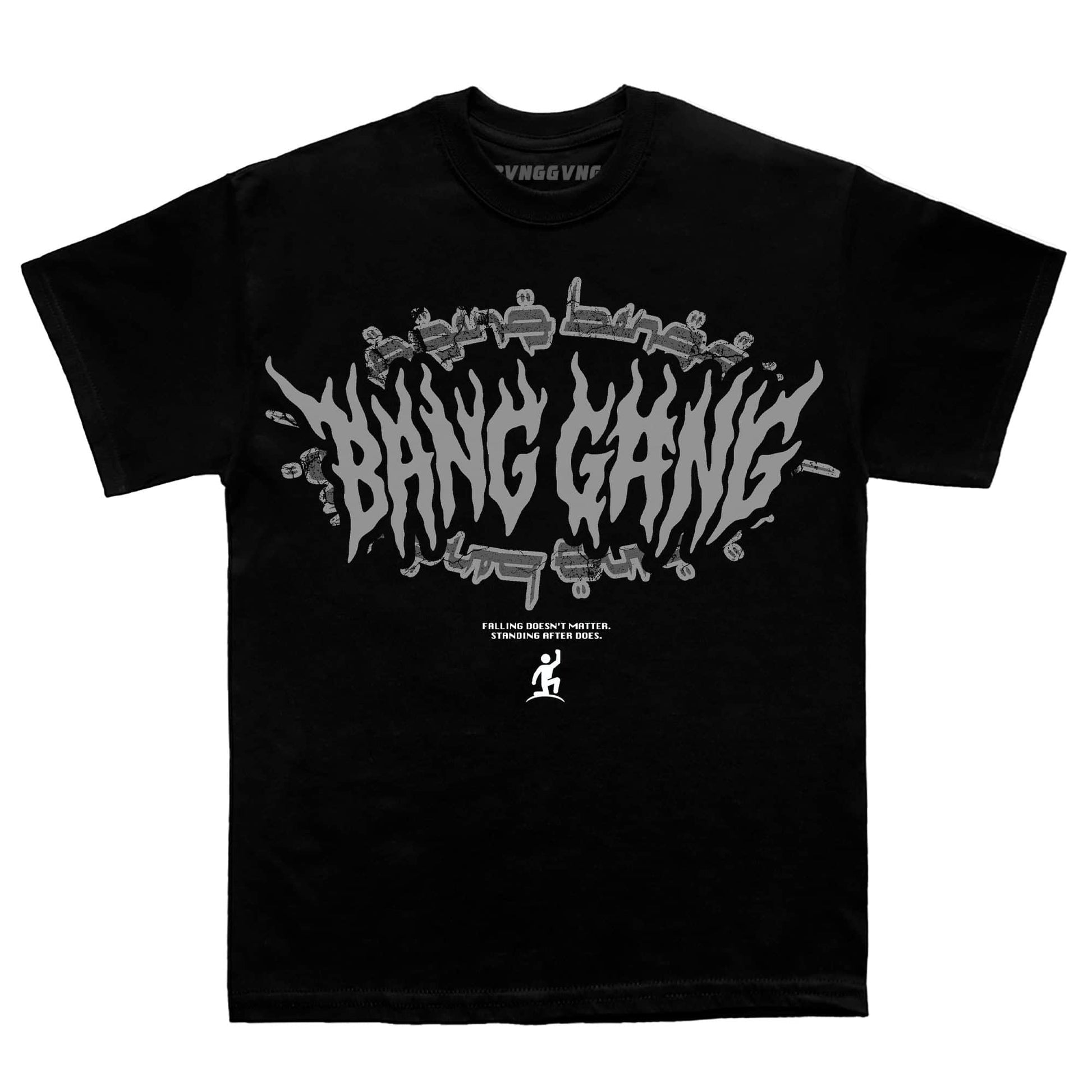 Polera Bloodline Grey Black - BANG GANG