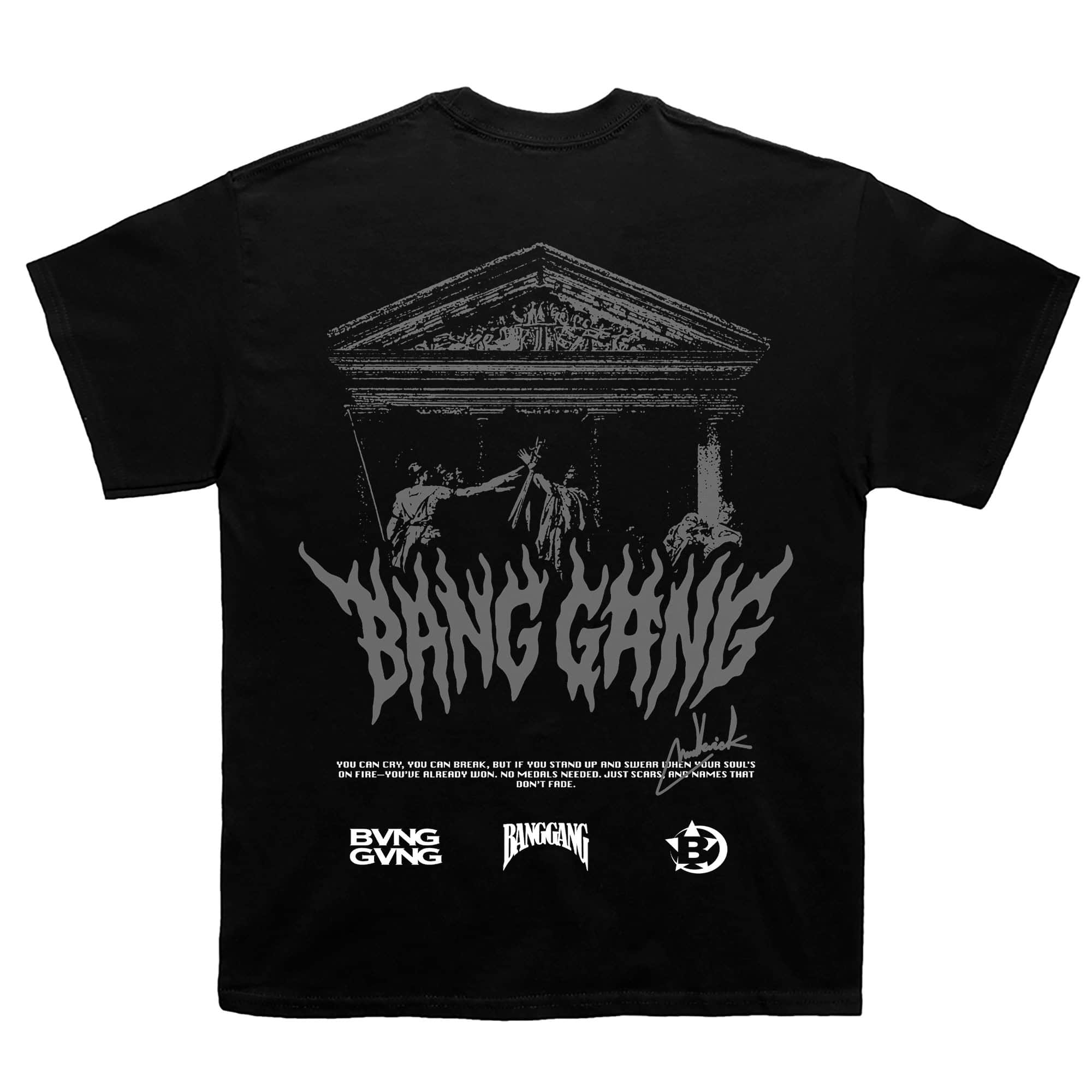 Polera Bloodline Grey Black - BANG GANG