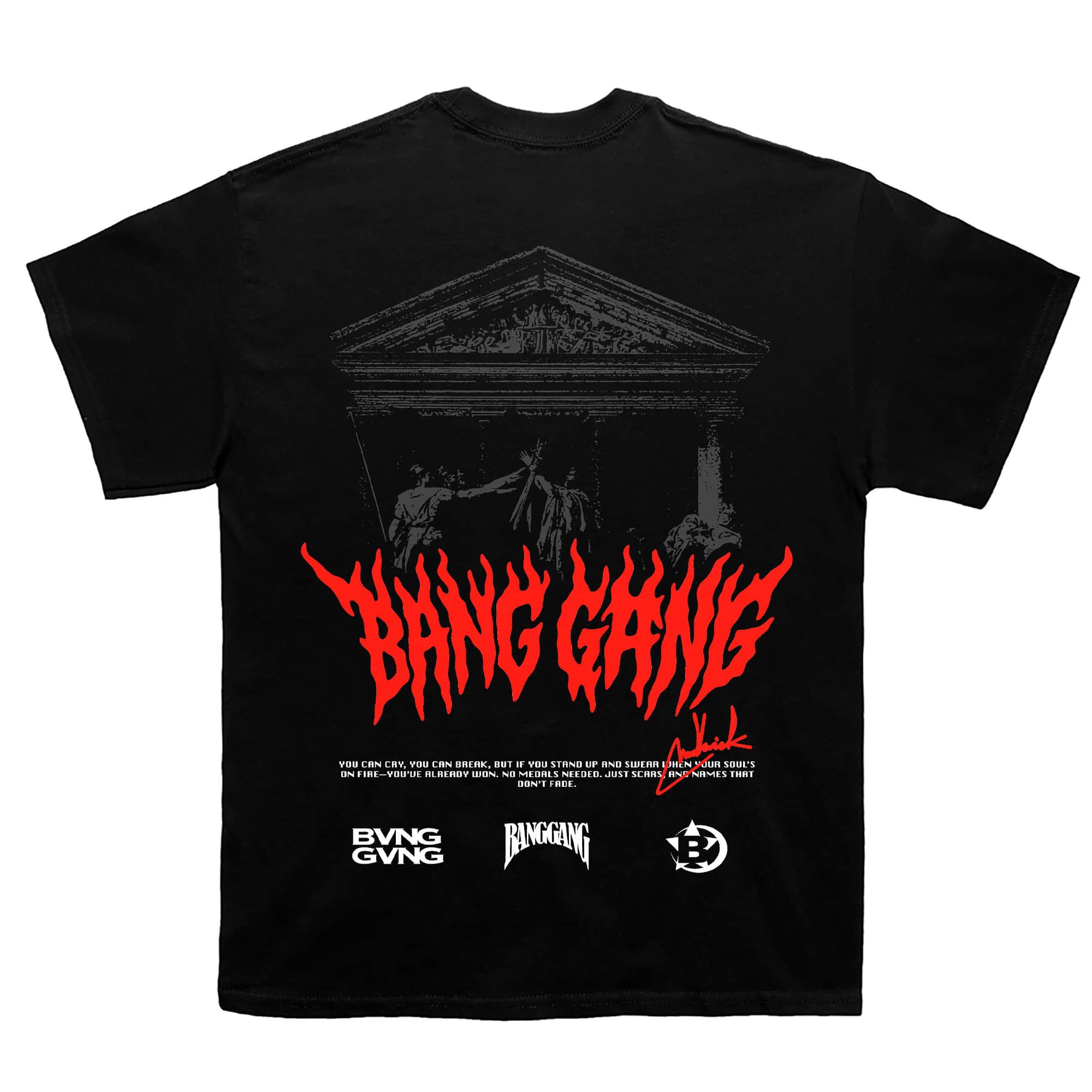 Polera Bloodline Red Black - BANG GANG