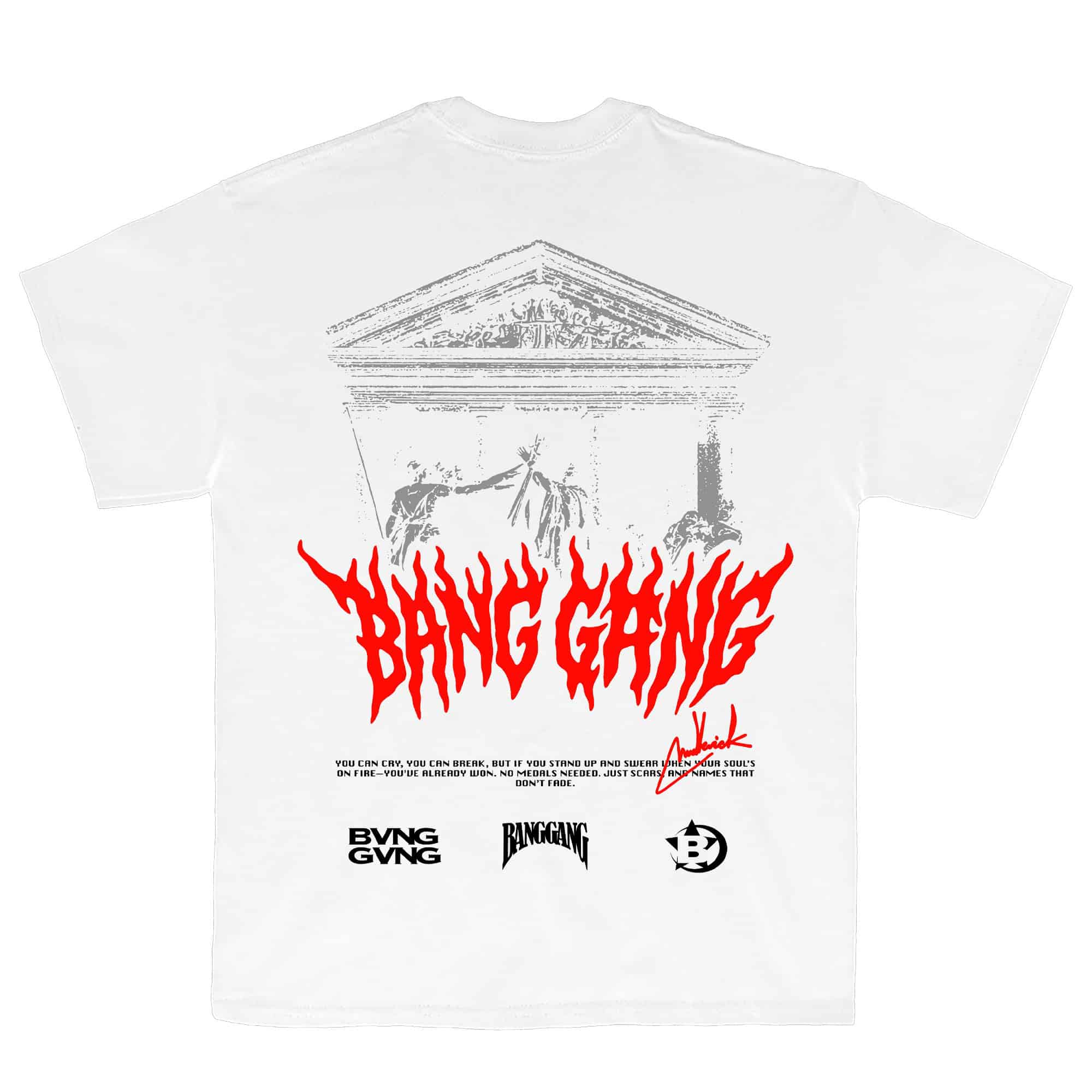 Polera Bloodline Red White - BANG GANG