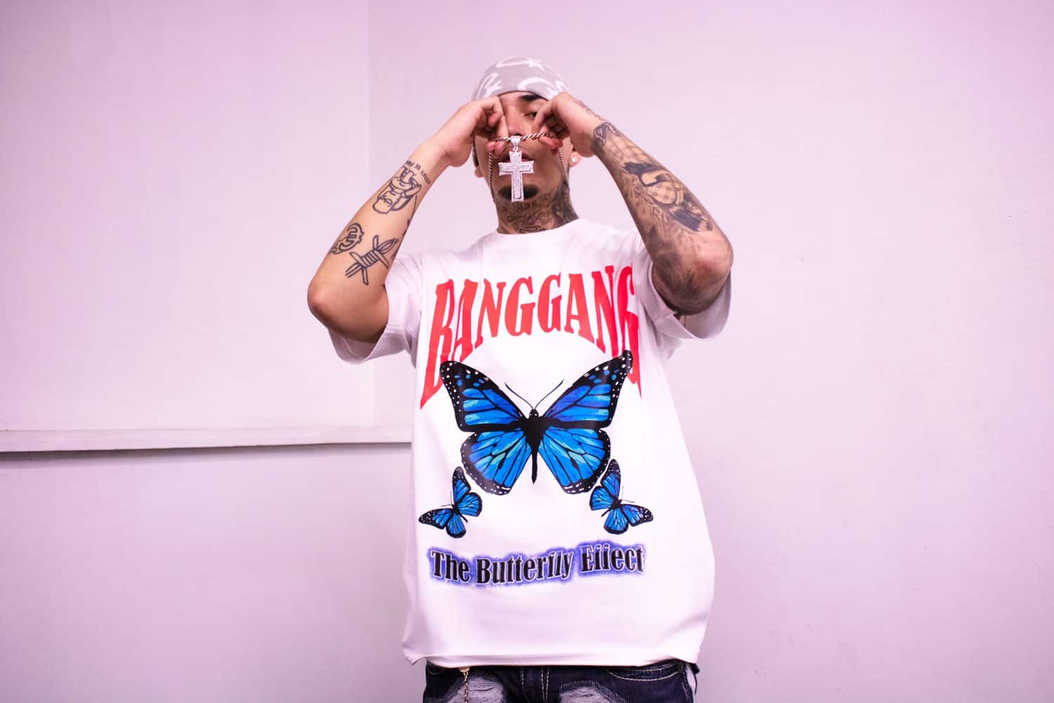 Polera Butterfly Effect White - BANG GANG