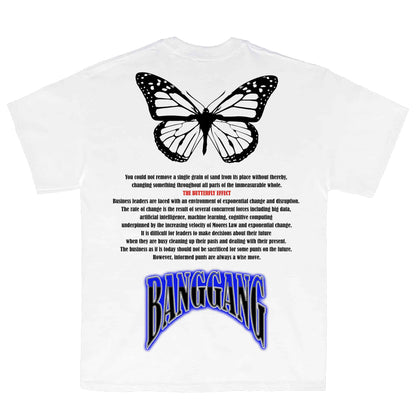 Polera Butterfly Effect White - BANG GANG