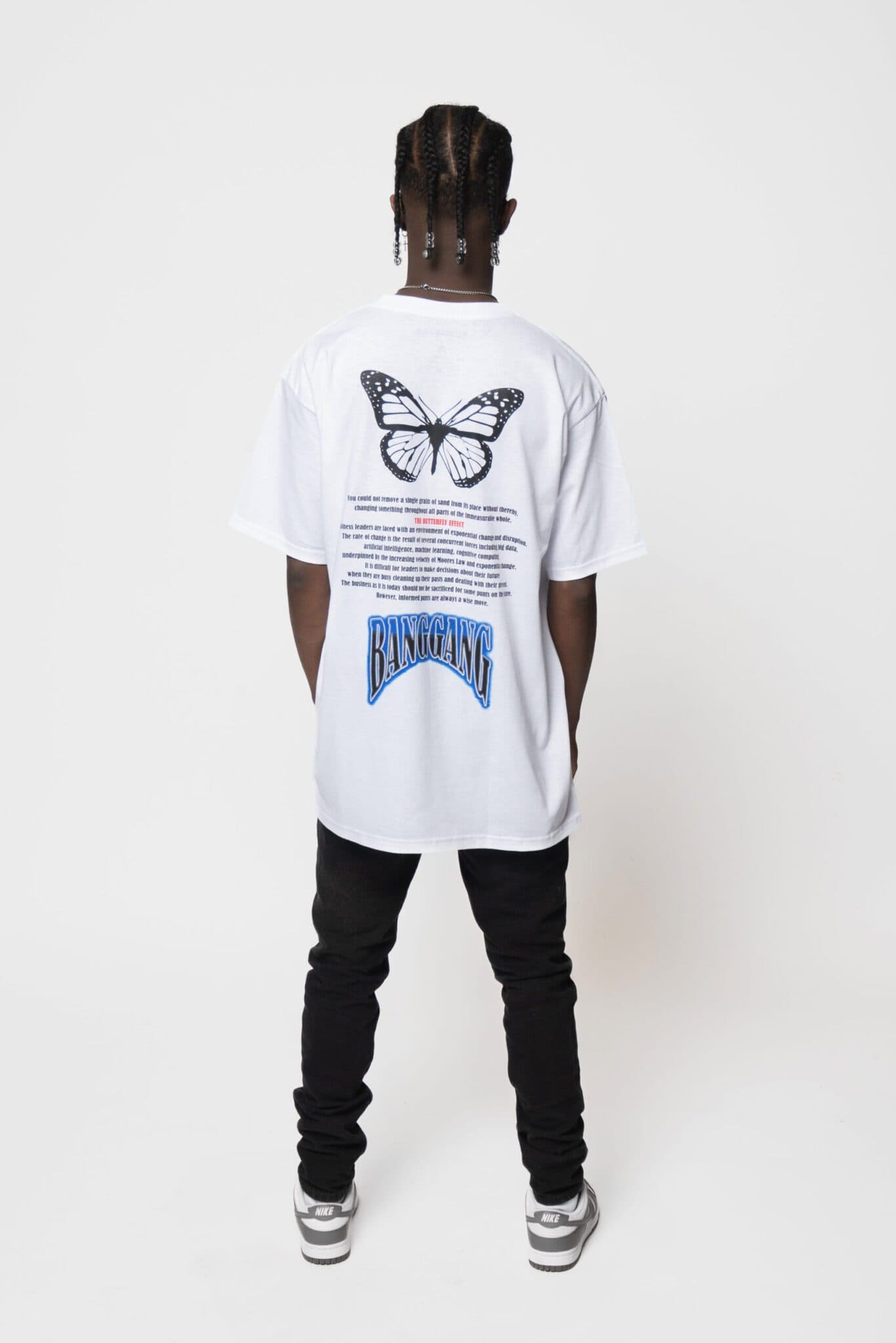 Polera Butterfly Effect White - BANG GANG