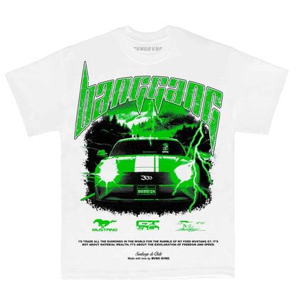 Polera FM Diamonds Green White - BANG GANG
