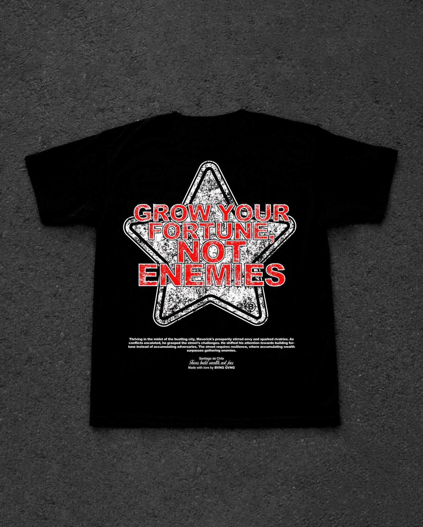 Polera Fortune Black - BANG GANG