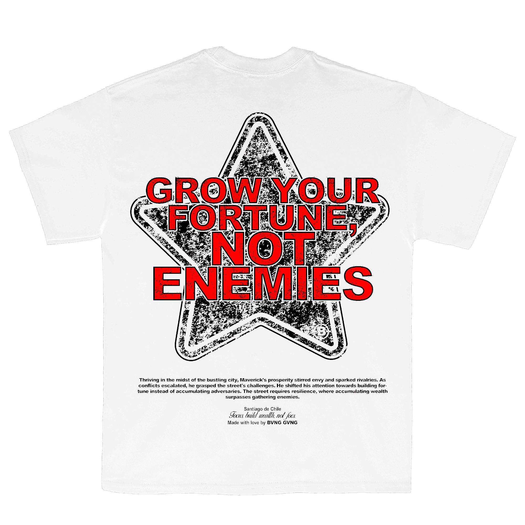 Polera Fortune White - BANG GANG