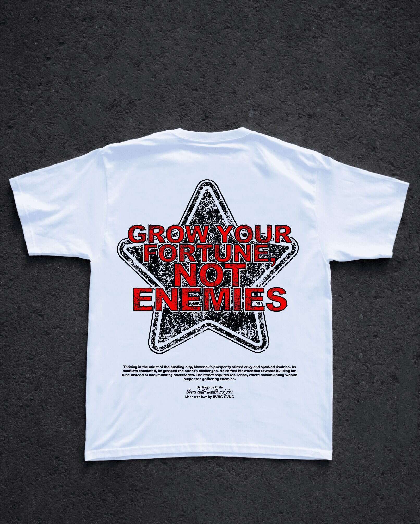 Polera Fortune White - BANG GANG