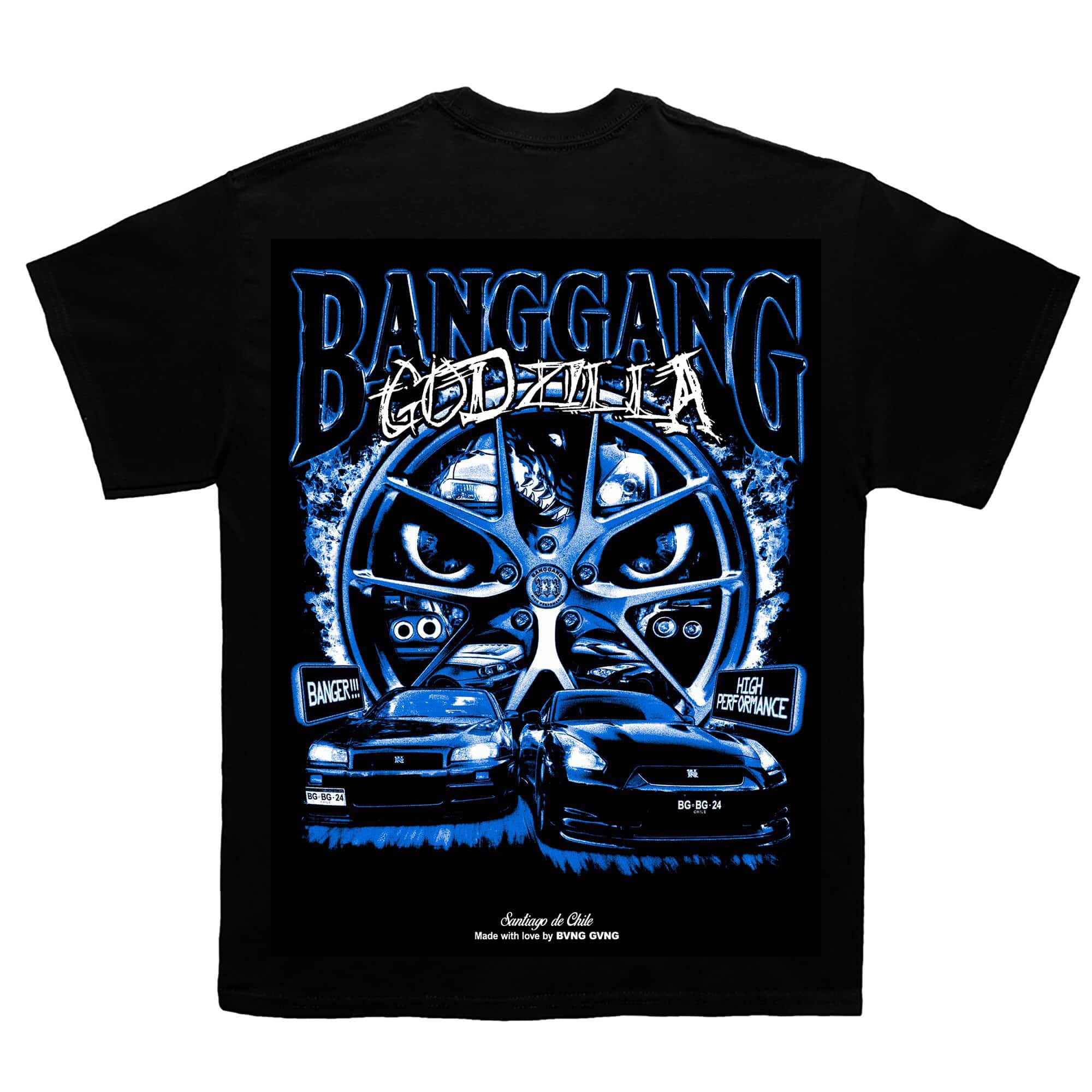 Polera Godzilla Blue - BANG GANG