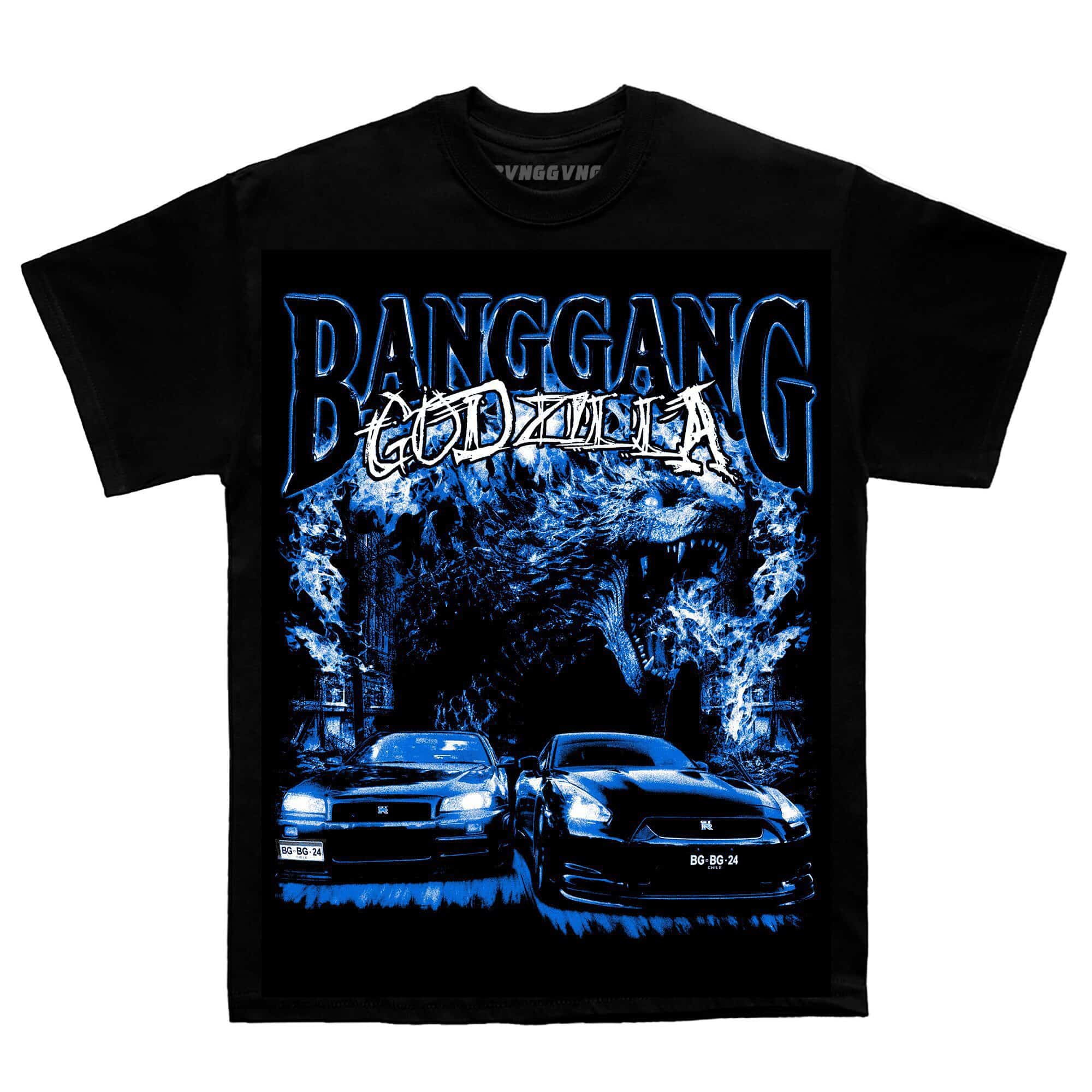 Polera Godzilla Blue