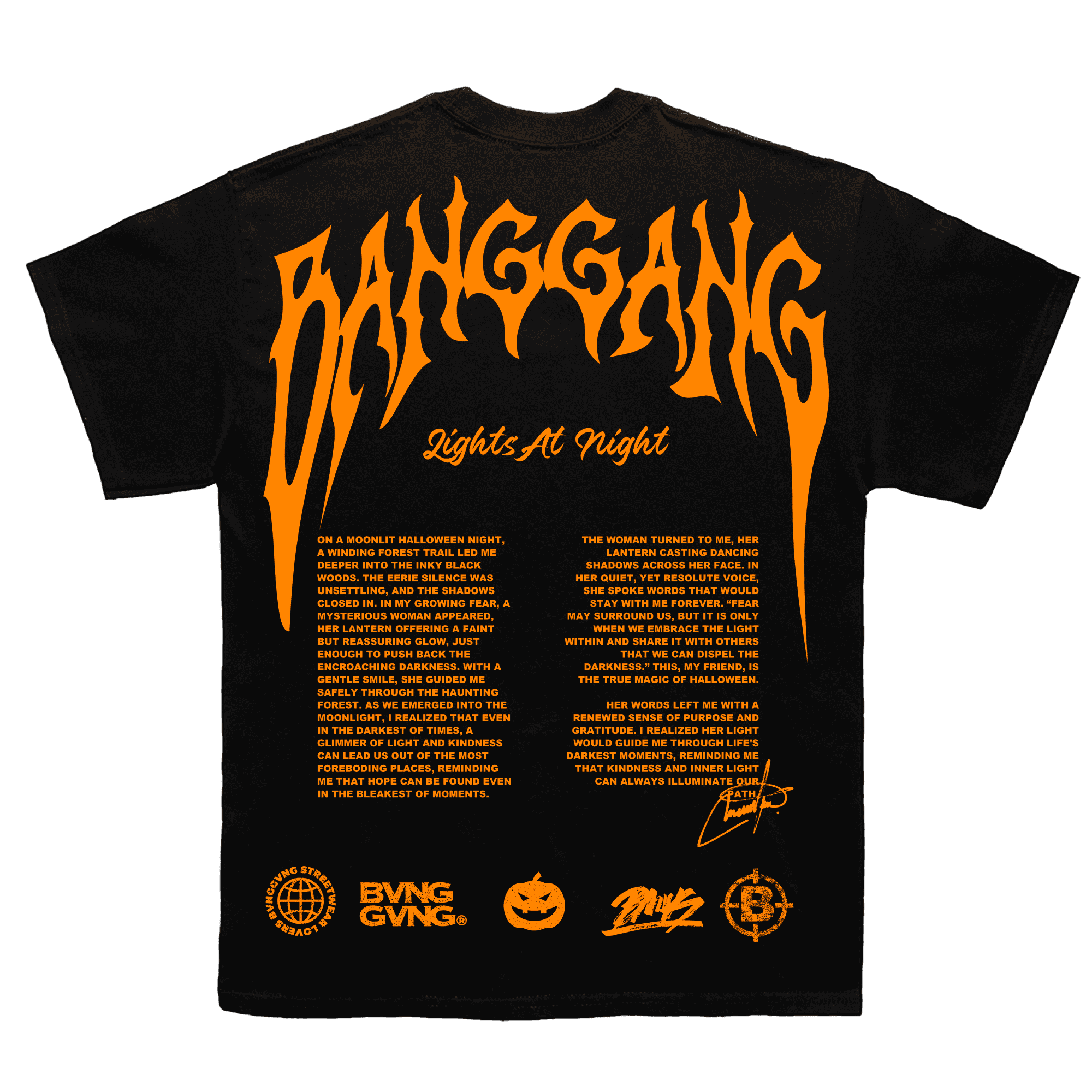 Polera Lights At Night Orange - BANG GANG