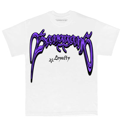 Polera Loyalty Purple White - BANG GANG