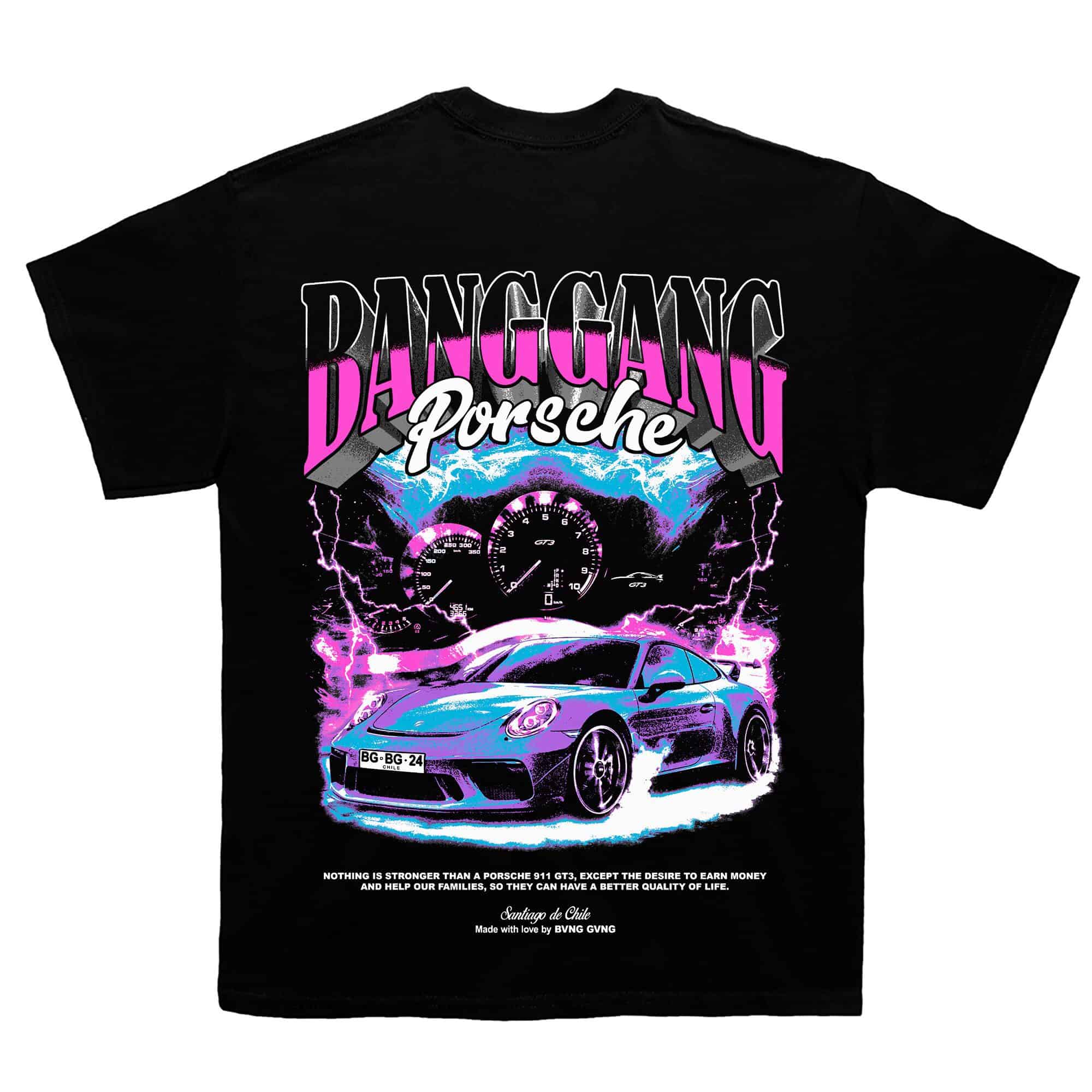 Polera Porsche 911 Black - BANG GANG