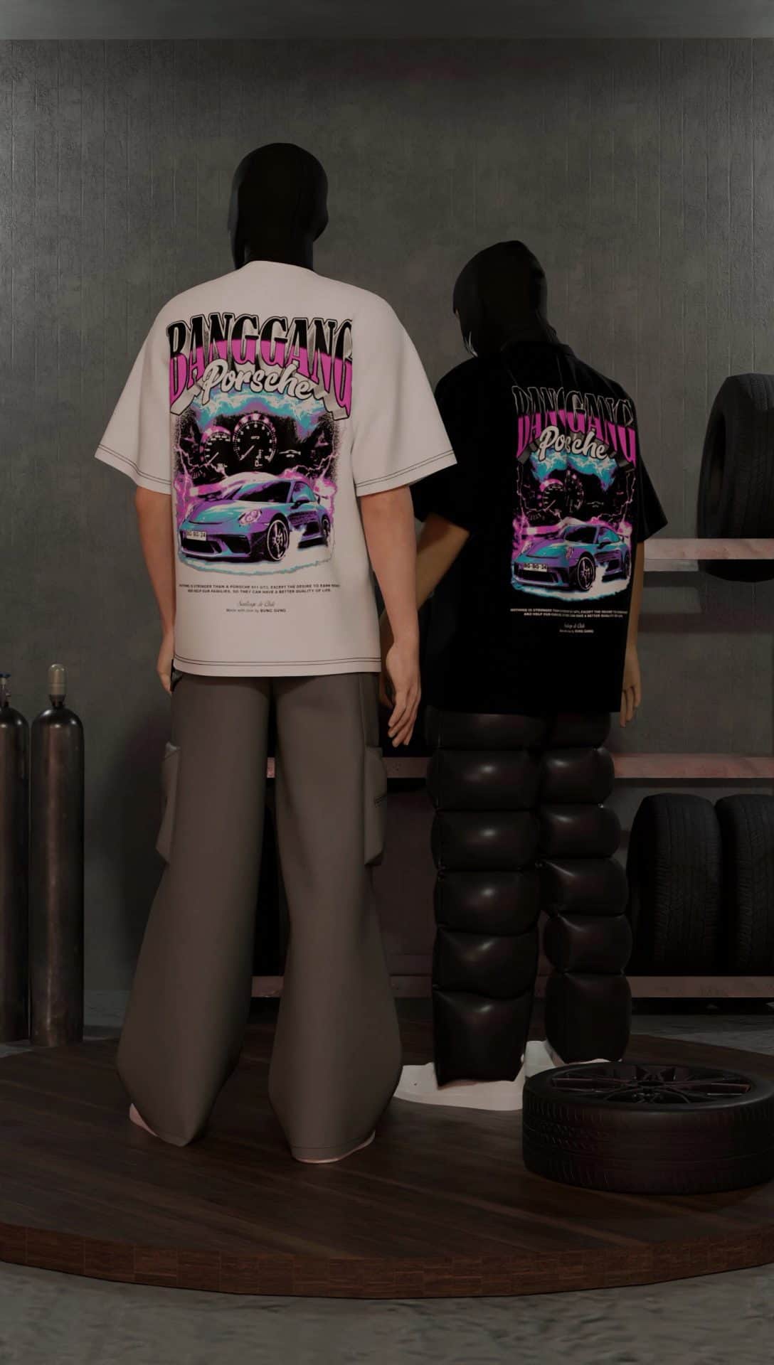 Polera Porsche 911 White - BANG GANG
