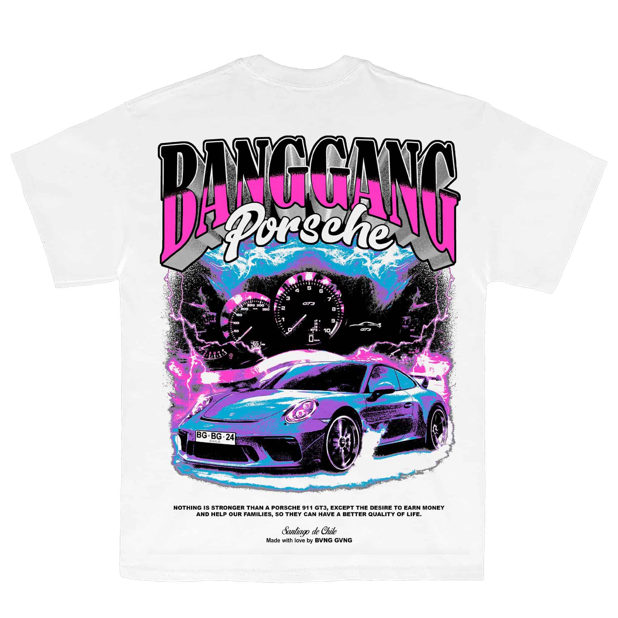 Polera Porsche 911 White - BANG GANG
