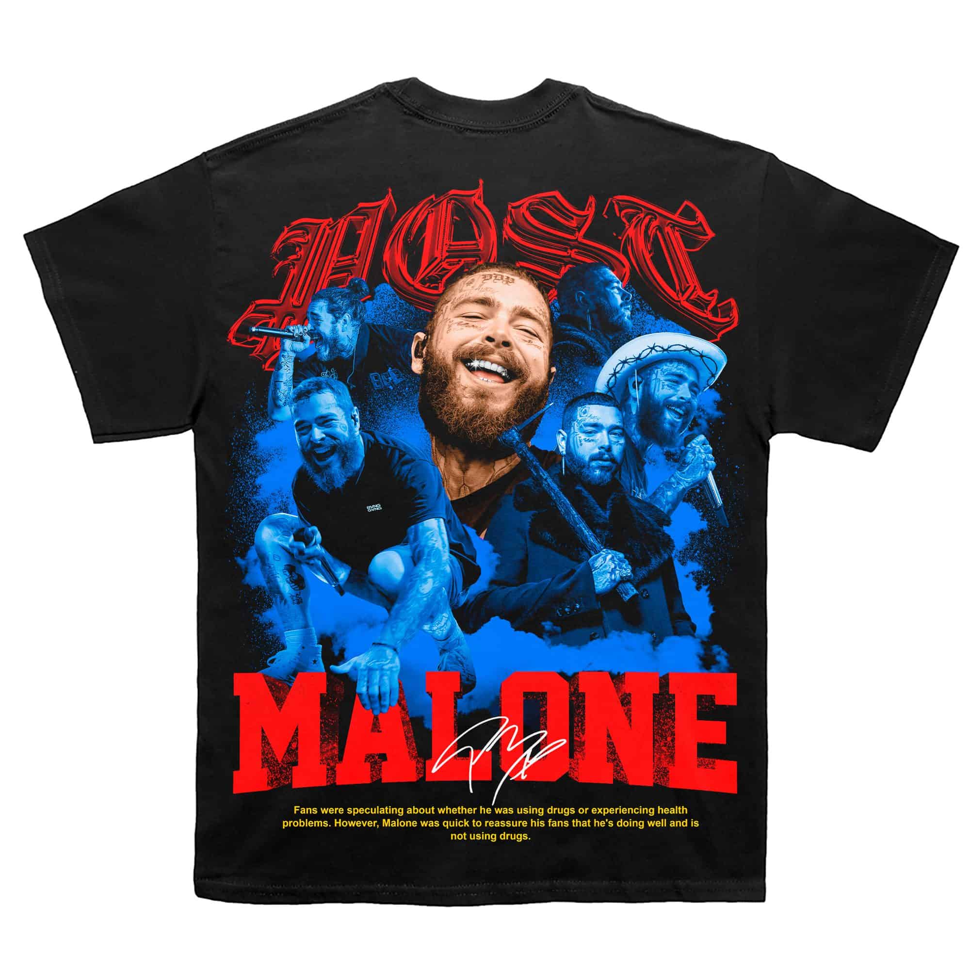 Polera Post Malone - BANG GANG