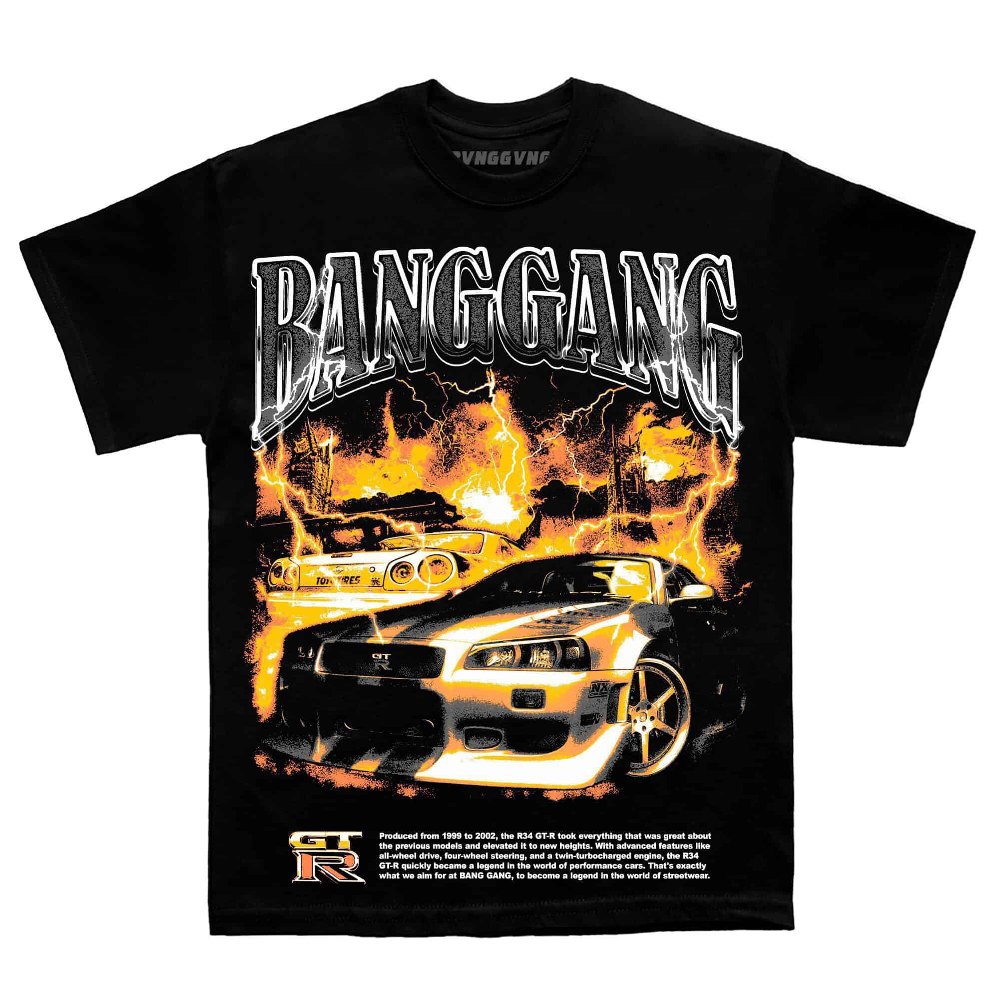 Polera R34 GT - R Black - BANG GANG