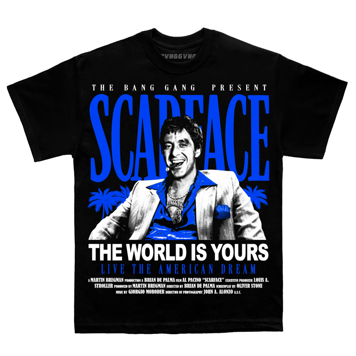 Polera Scarface Blue V3 - BANG GANG