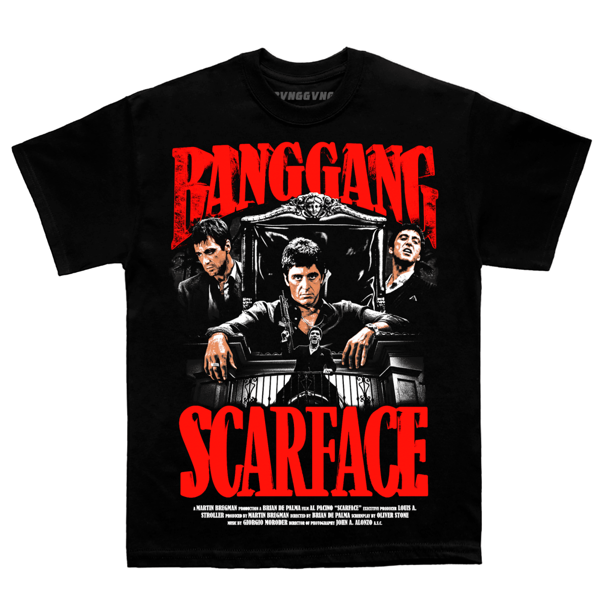 Polera Scarface Red V2 - BANG GANG