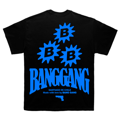Polera Shooters Blue Black - BANG GANG