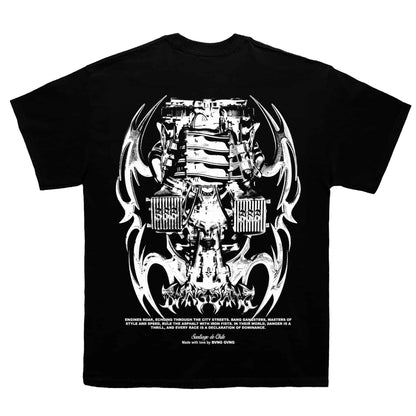 Polera Tribal Engine Black - BANG GANG