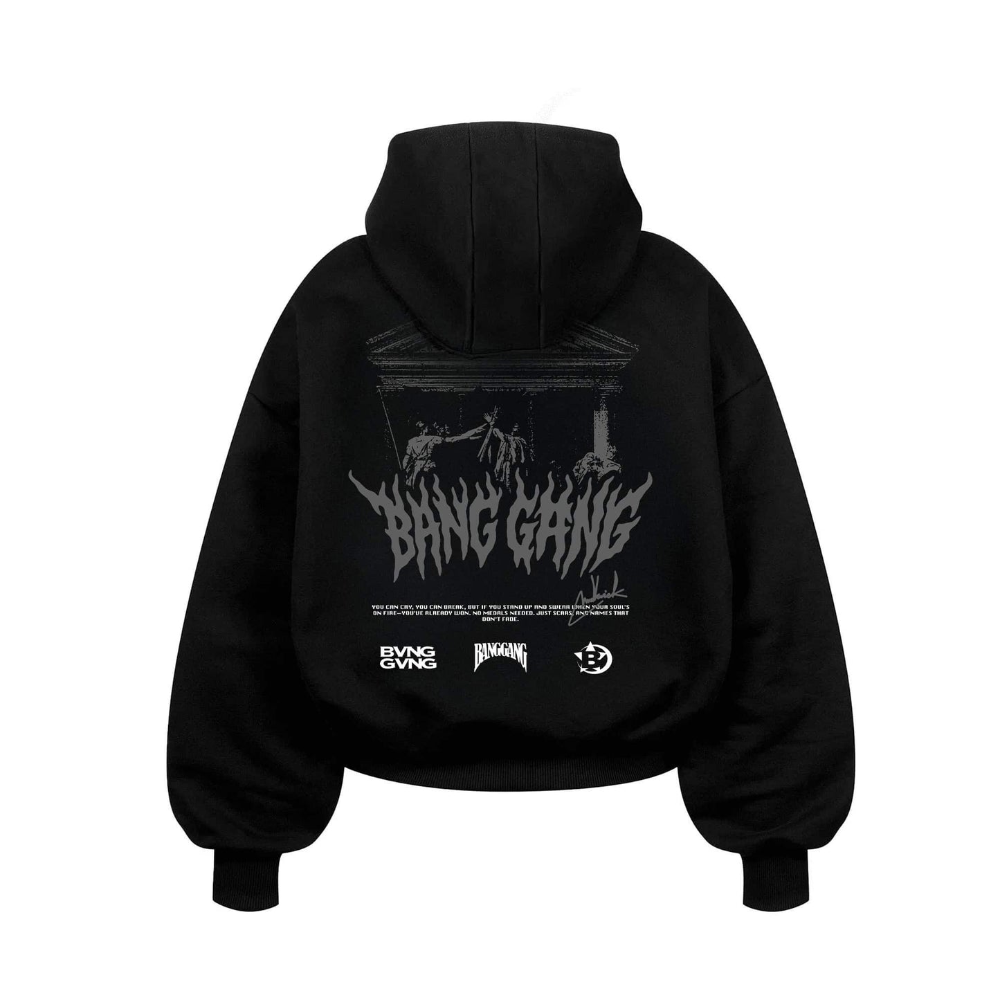 Poleron Bloodline Grey Black - BANG GANG