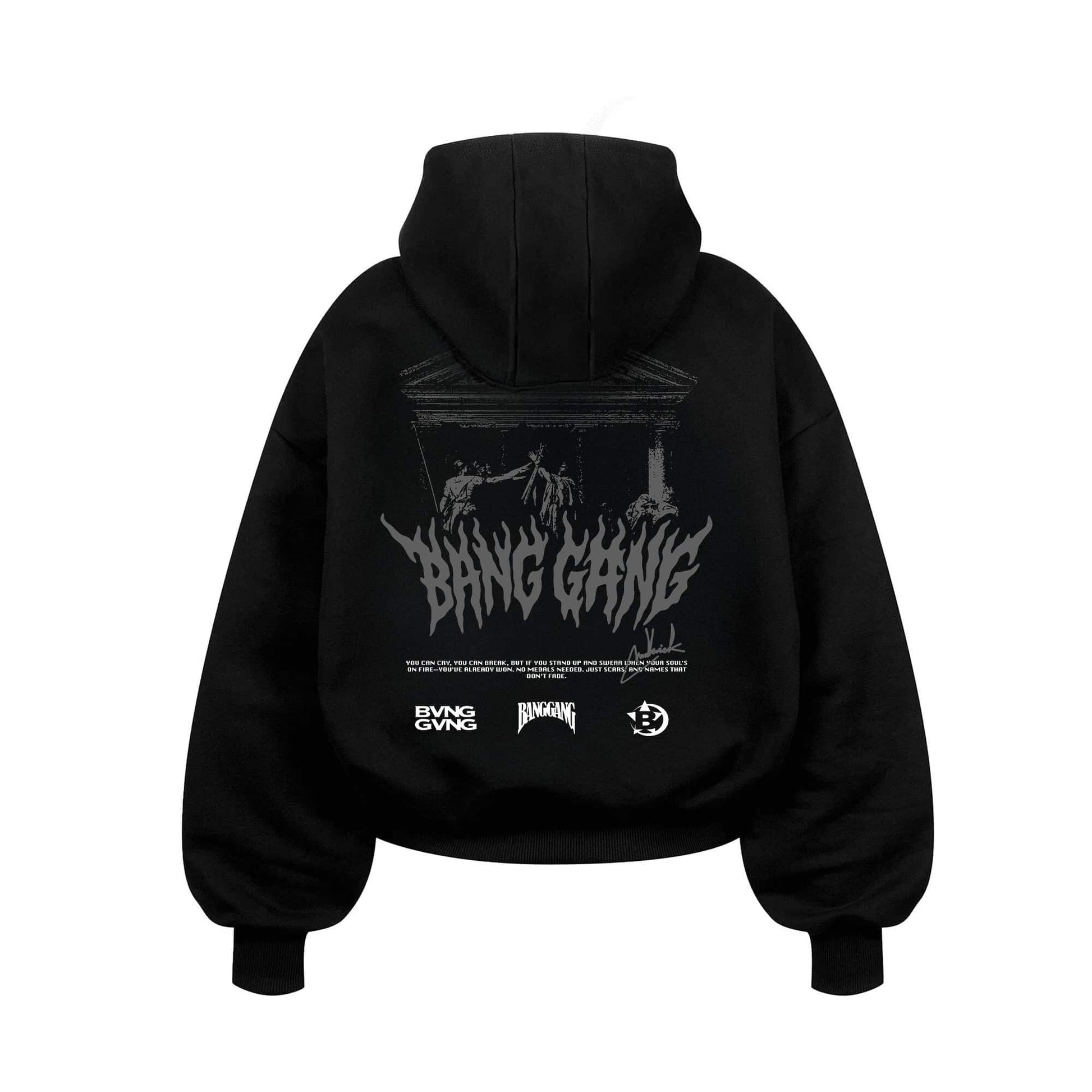 Poleron Bloodline Grey Black - BANG GANG