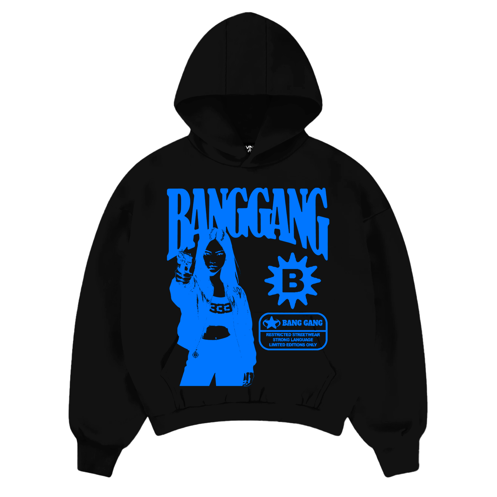 Poleron Shooters Blue Black - BANG GANG