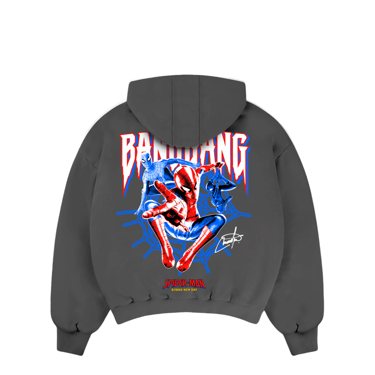 Poleron Spiderman OG Grey - BANG GANG